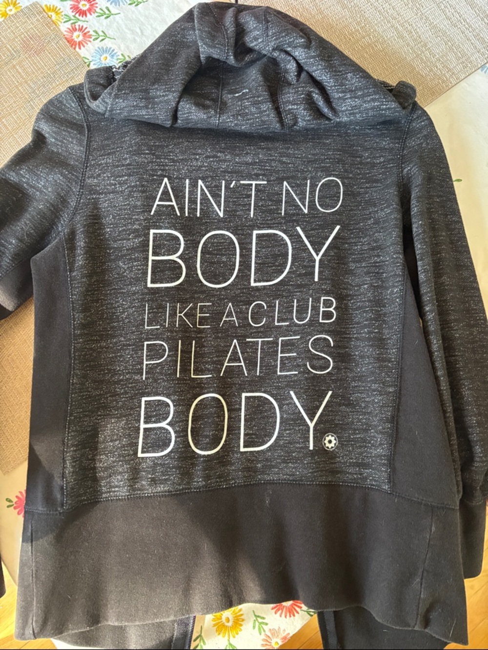 Club Pilates size small zip up hoodie